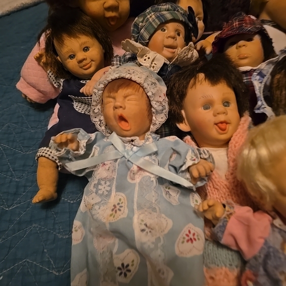 Vintage Gi Go Dolls Lot of 11 My Palm Pals Bean Kids 8” Expressions 1996 - Picture 5 of 5